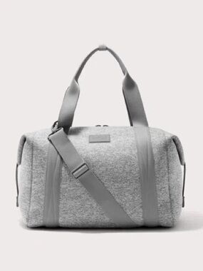 Dagne Dover Gray Travel Duffel with Detachable Strap